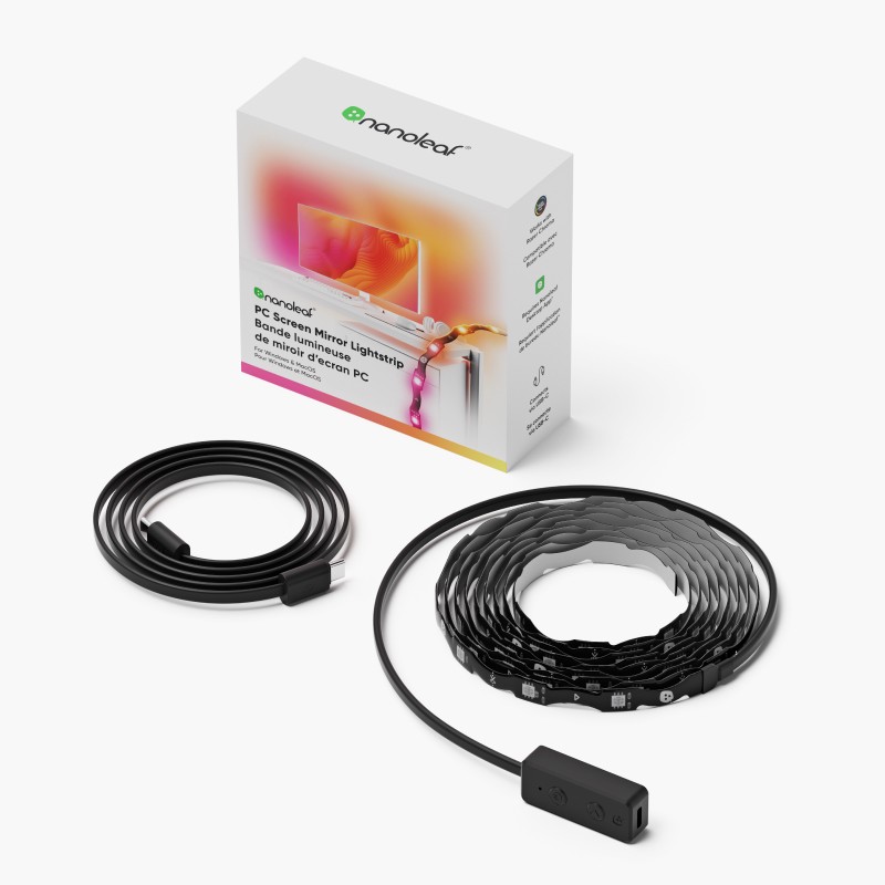 ナノリーフPCスクリーンミラーライトストリップ