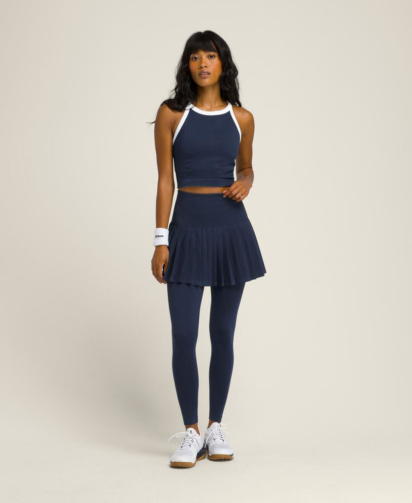 ミッドタウン テニス スコート タイツ - クラシックネイビー by Wilson