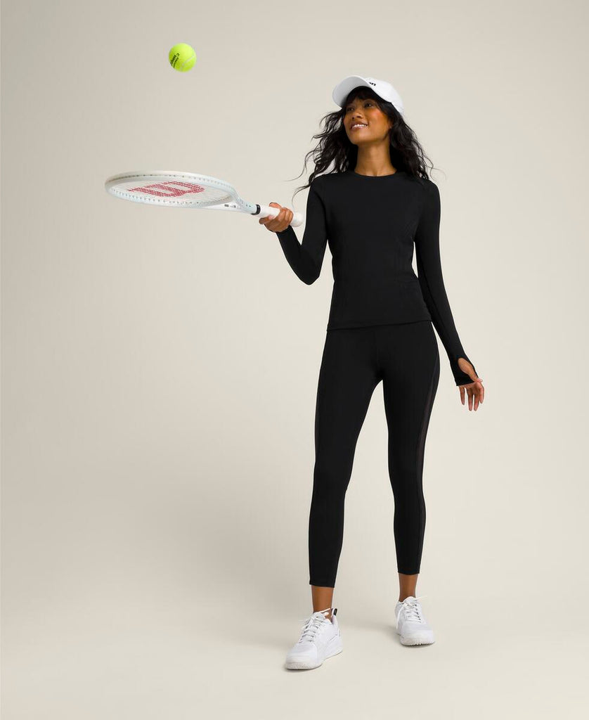 プロ シームレス ロングスリーブ - ブラック by Wilson Japan