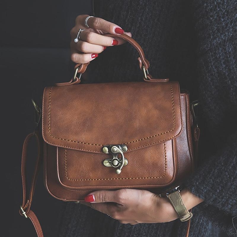 ブラウン サッチェルバッグ ショルダーバッグ レディースハンドバッグ