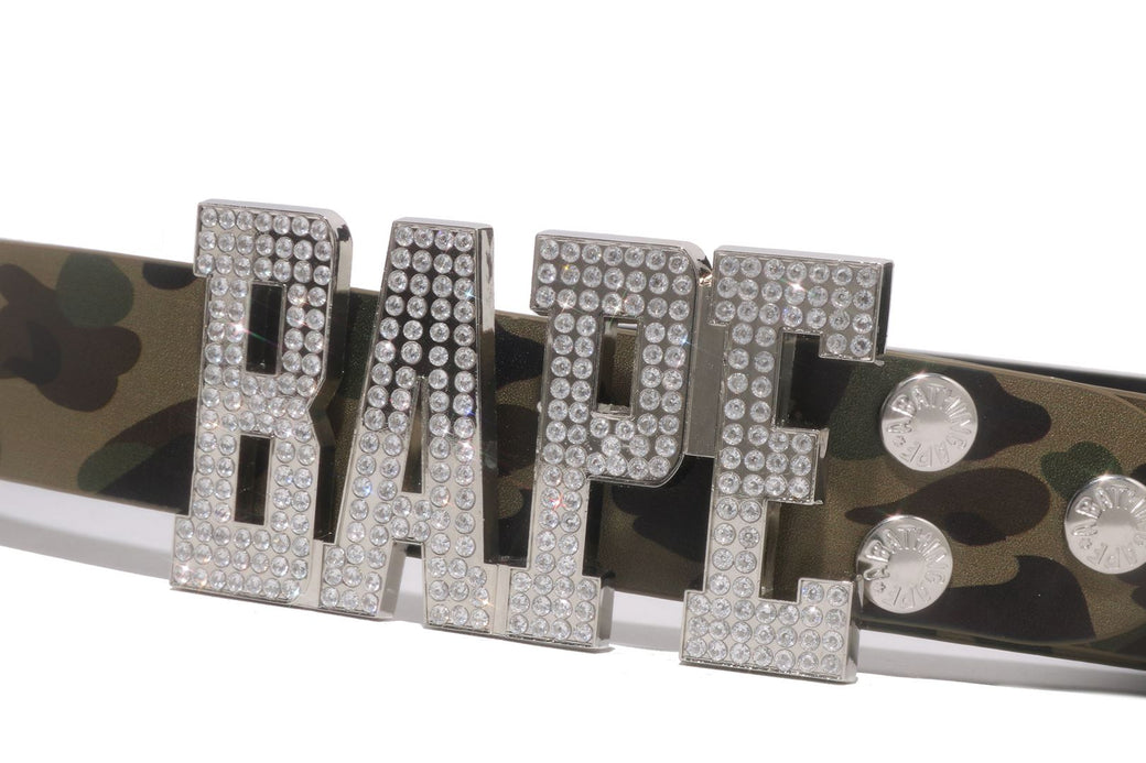 1ST CAMO BAPE LEATHER BELT | bape.com