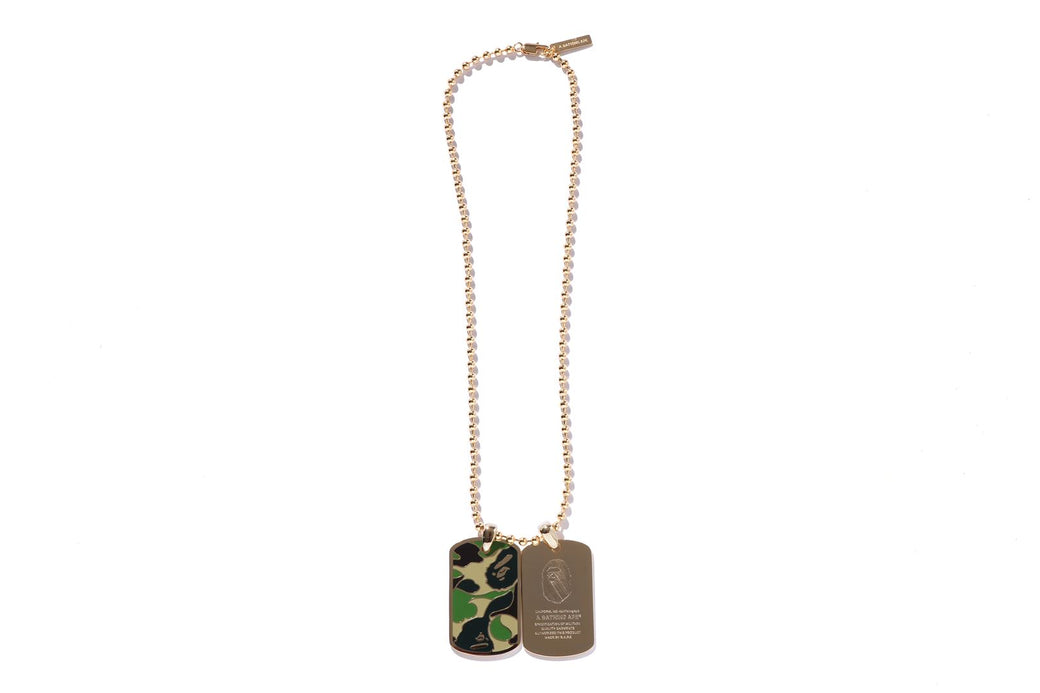 ABC CAMO DOG TAG SET NECKLACE | bape.com
