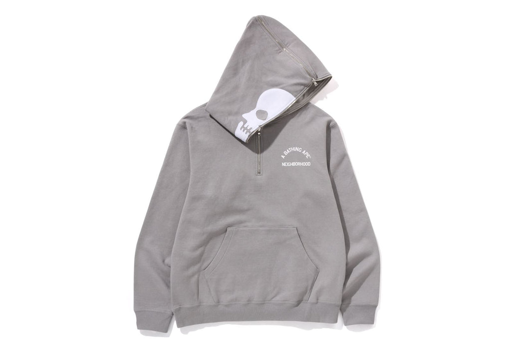 BAPE X NBHD 】TWO FACE HALF ZIP PULLOVER HOODIE | bape.com