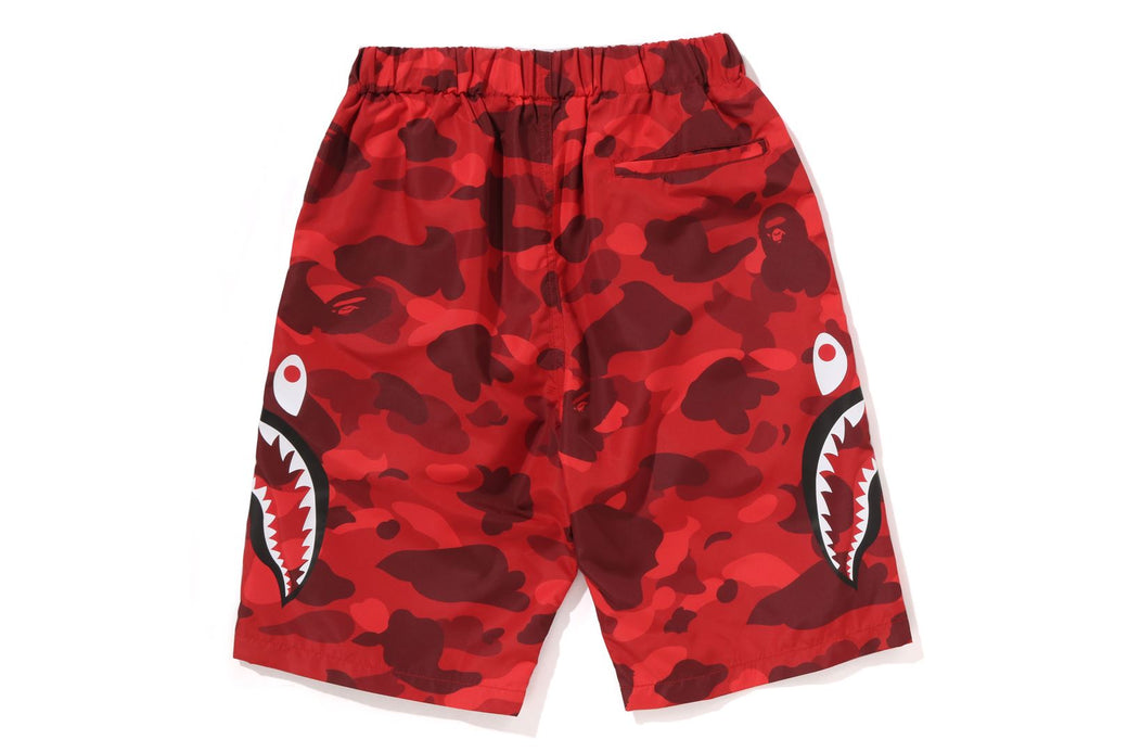 COLOR CAMO SIDE SHARK BEACH SHORTS | bape.com