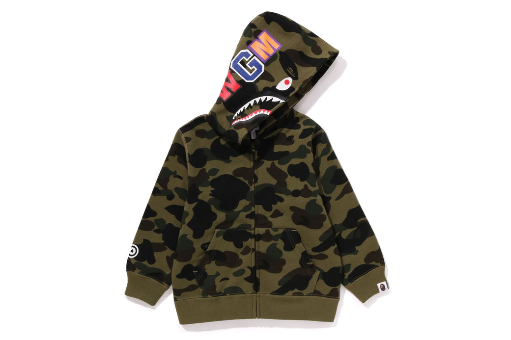 1ST CAMO SHARK ZIP HOODIE | bape.com