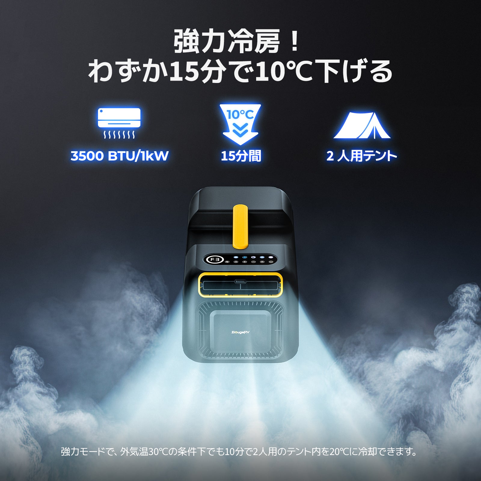BougeRV 3500BTU ポータブルエアコン丨寝苦しい夏に涼しさを – BougeRV JP