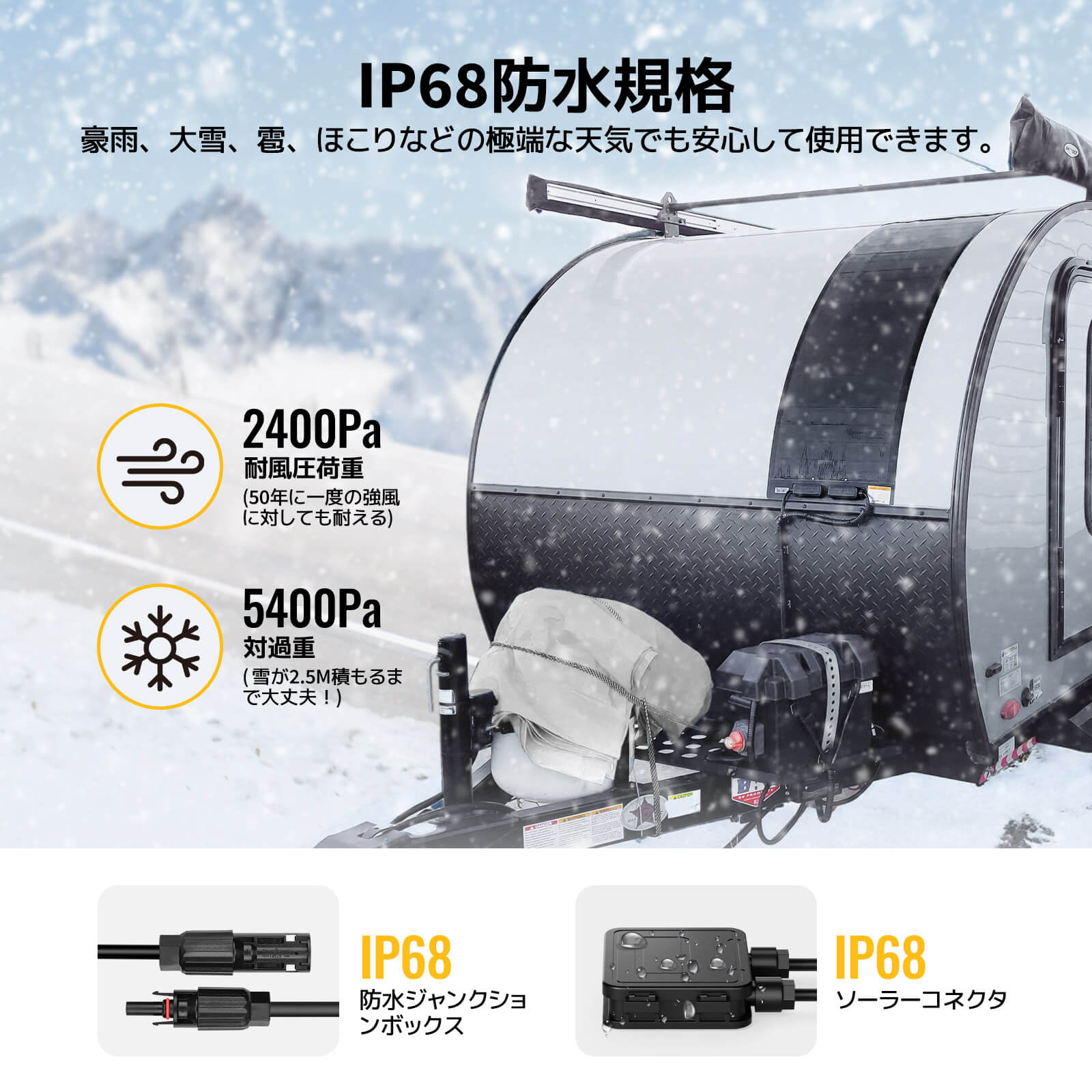 200W CIGS薄膜ソーラーパネル – BougeRV JP