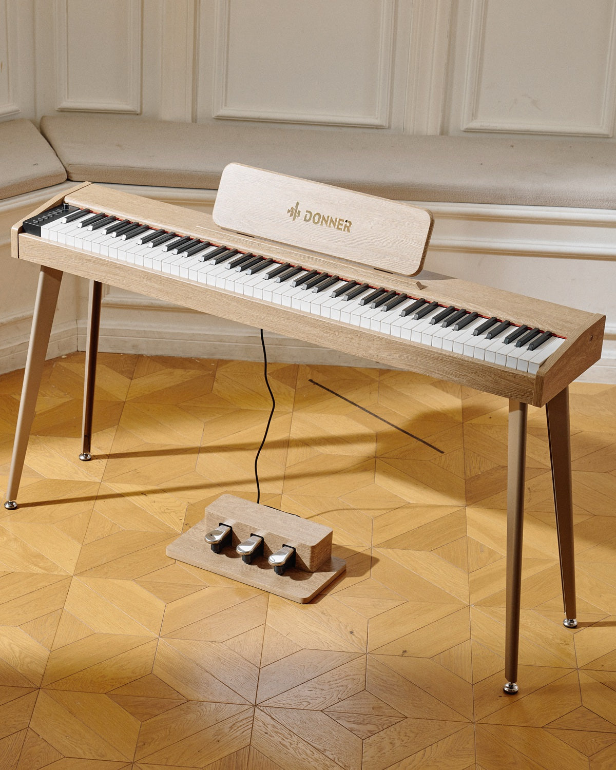 DDP-60 88鍵セミウェイト鍵盤電子ピアノ木製スタンド初心者向け