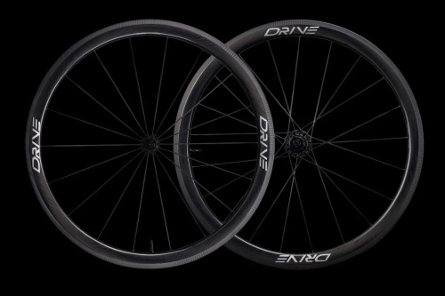 Drive 40V リムブレーキロードカーボンスポークホイールセット