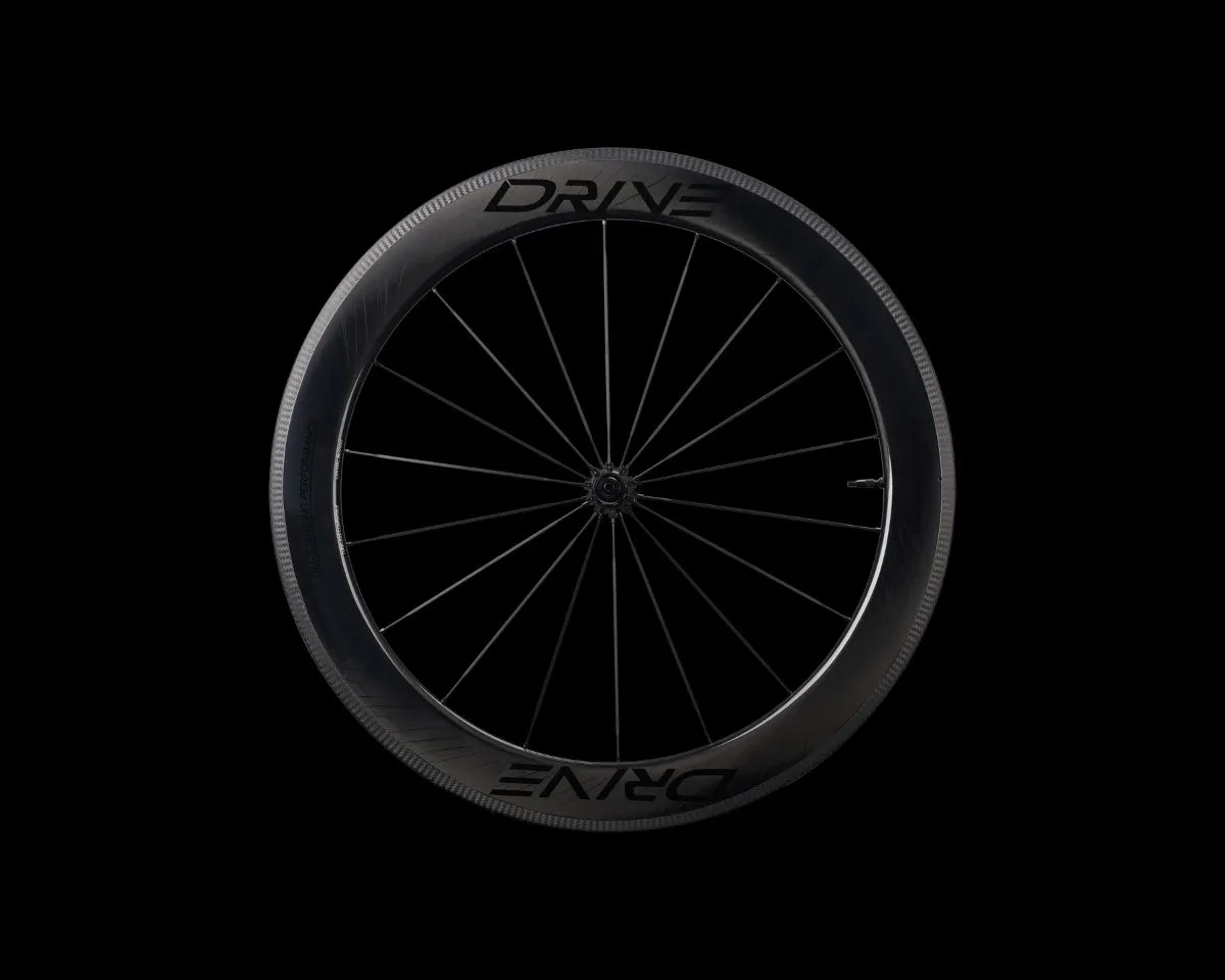 Drive 65V リムブレーキロードカーボンスポークホイールセット