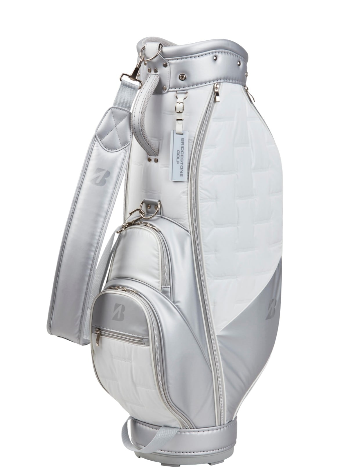 無料名入れサービス】キャディバッグ 軽量 レディスモデル(WS（白