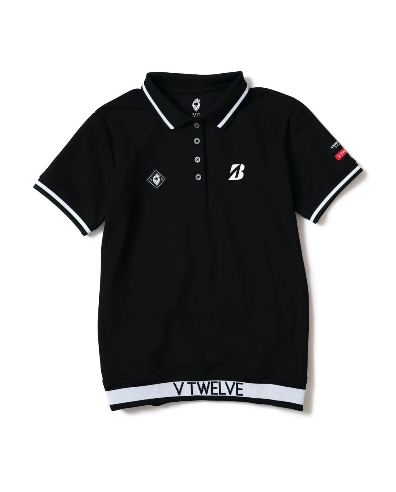 V12 コラボウエア レディス ポロシャツ BS LIB POLO(S WH（ホワイト