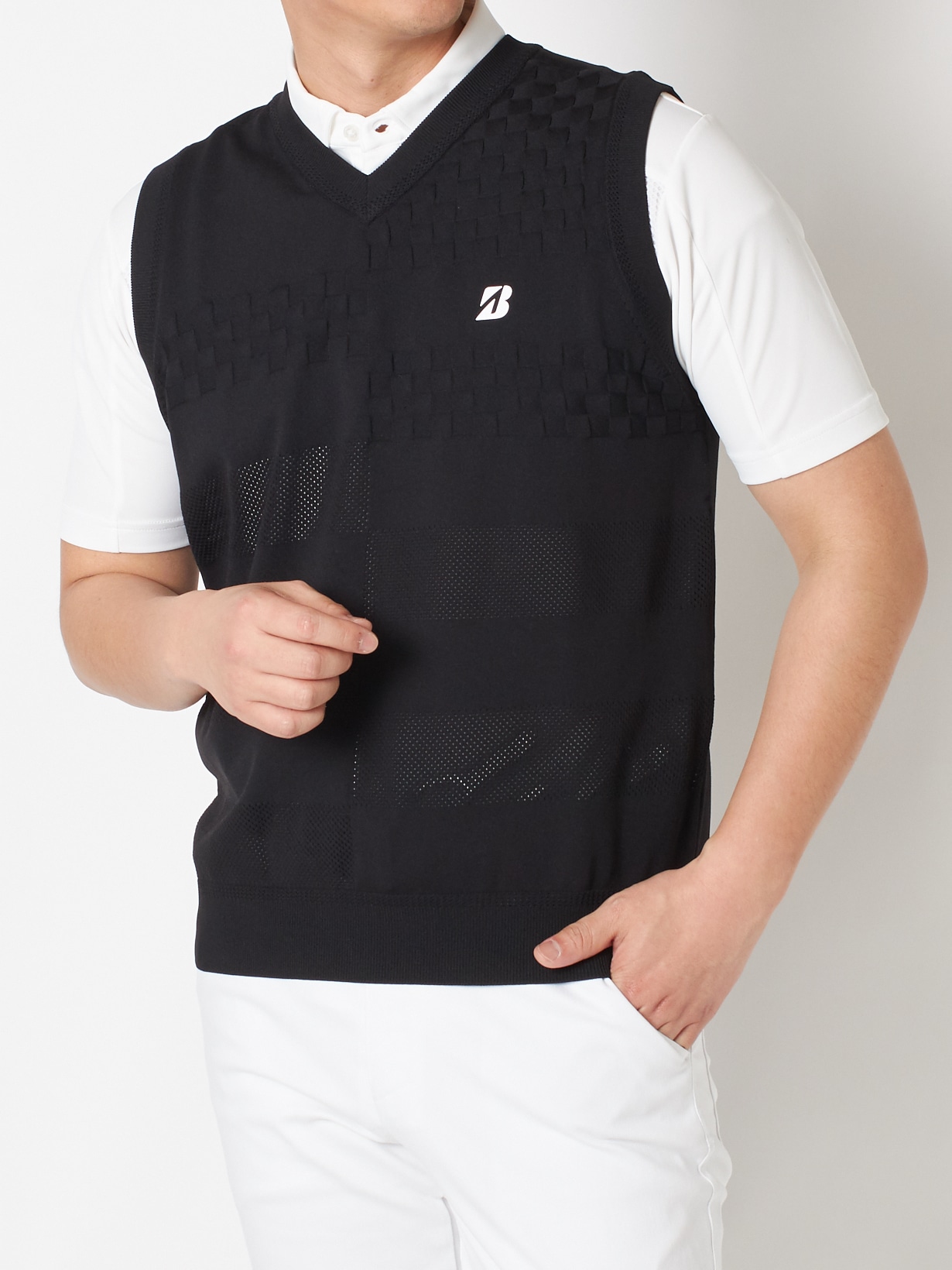 春夏 Vネックベスト(M OR(オレンジ)): アパレル|BRIDGESTONE GOLF