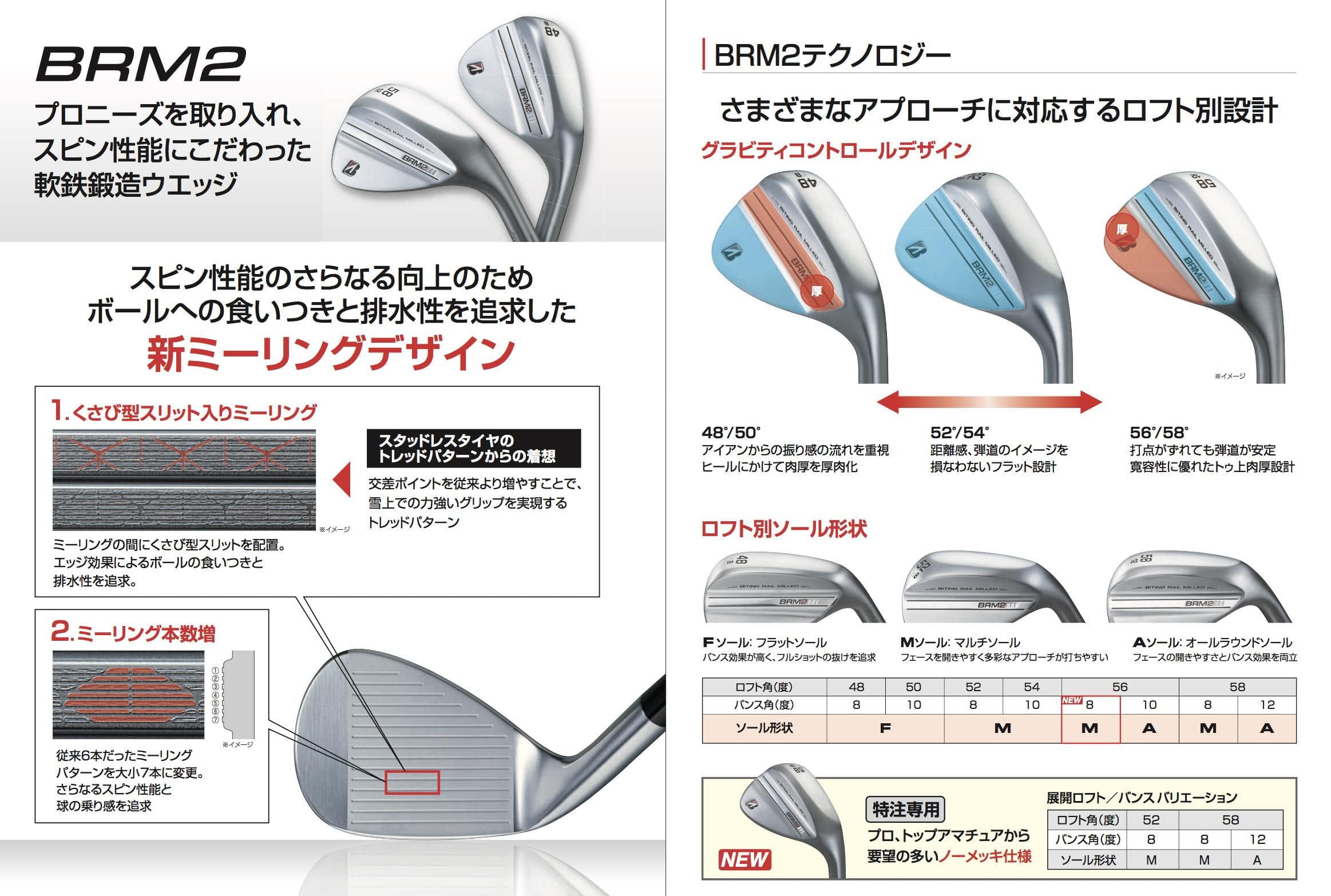 特別生産モデル】【B シリーズ】 BRM2 WEDGE［N.S.PRO MODUS3 TOUR 105
