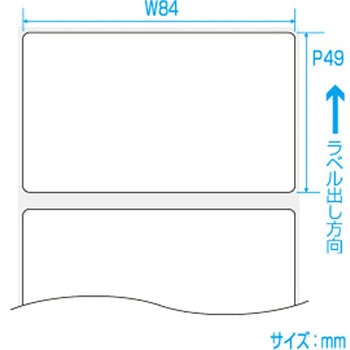 スキャントロRラベル 白無地 SATO(サトー) ラベル紙 【通販モノタロウ】