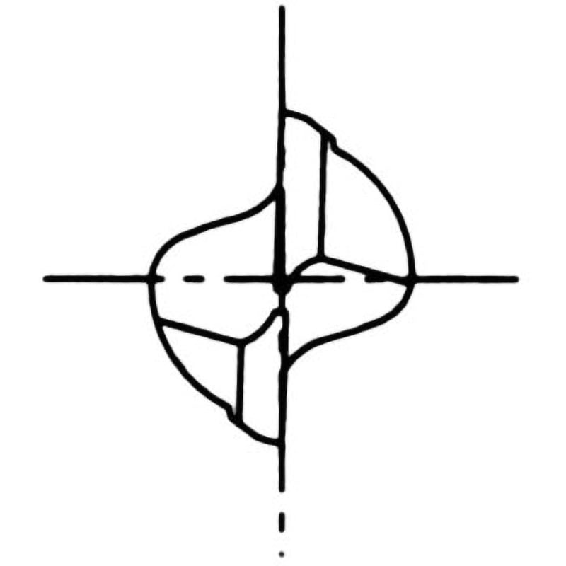 AL-EDS 6 コバルトハイススクエアエンドミル 2刃 アルミ用 ショート AL
