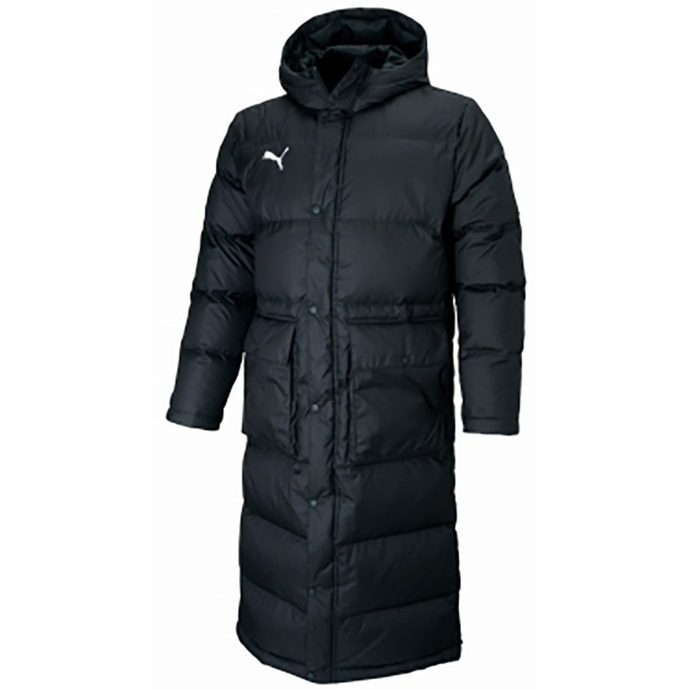 657736 プーマ ベンチコート ダウン 防寒 防風 ロング丈 PUMA ブラック