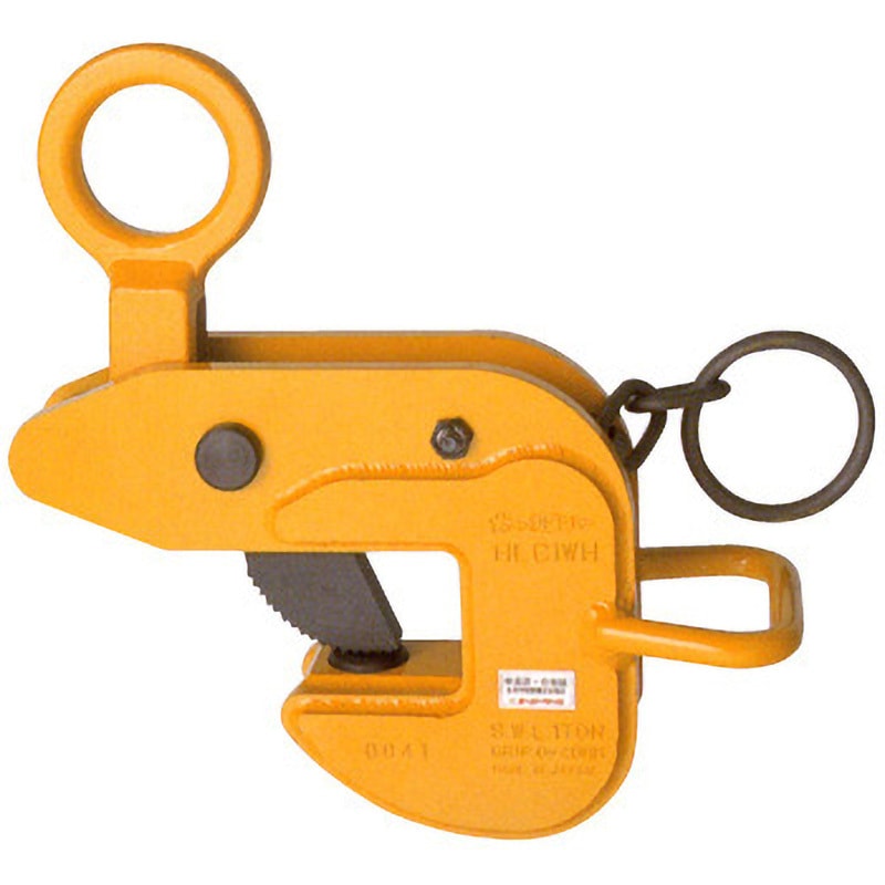 HLC1WH 横吊りクランプ(ロックハンドル機構付) スーパーツール 荷重1t