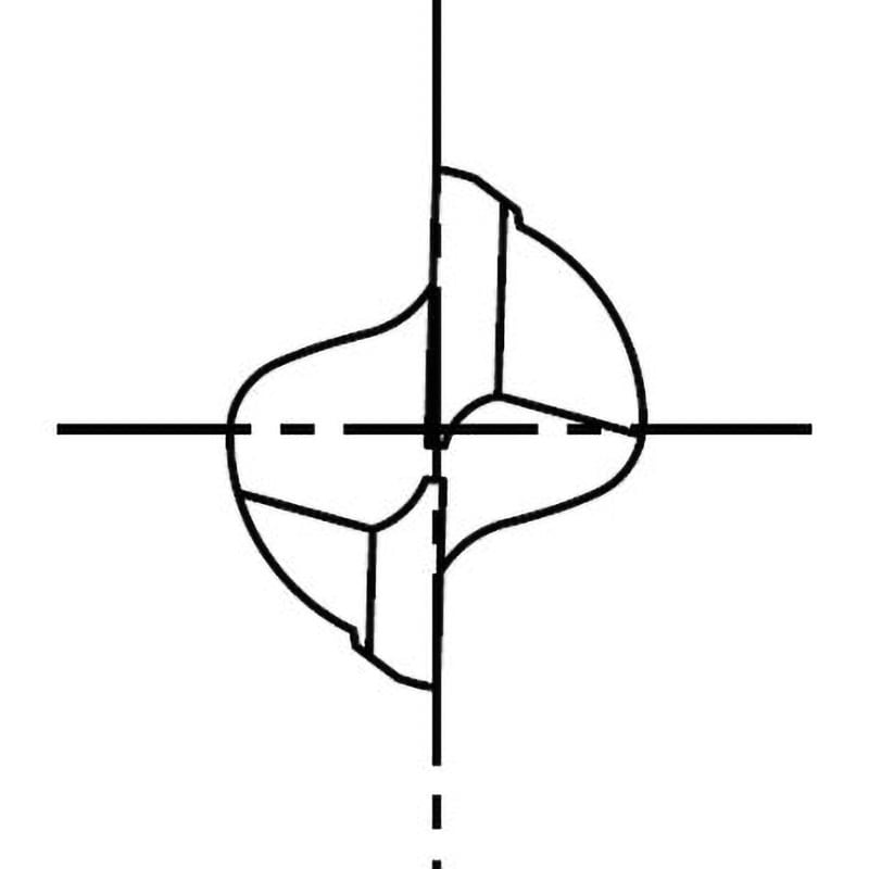 DE-XPM-EDN 50×350×32 粉末ハイススクエアエンドミル XPM 2刃 深掘り用