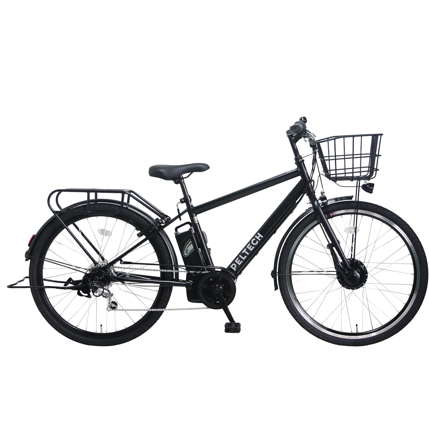 TDA-207ZP-12AH-BK 27.5型電動アシストクロスバイク外装6段フル装備