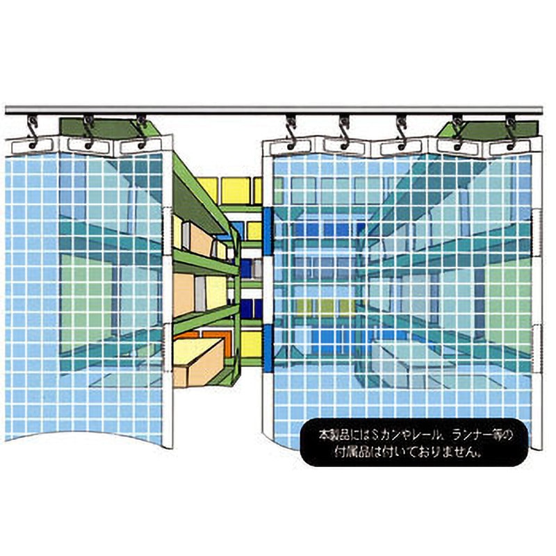 B-320 簡易間仕切りシート(防炎・制電タイプ) ユタカメイク ビニール