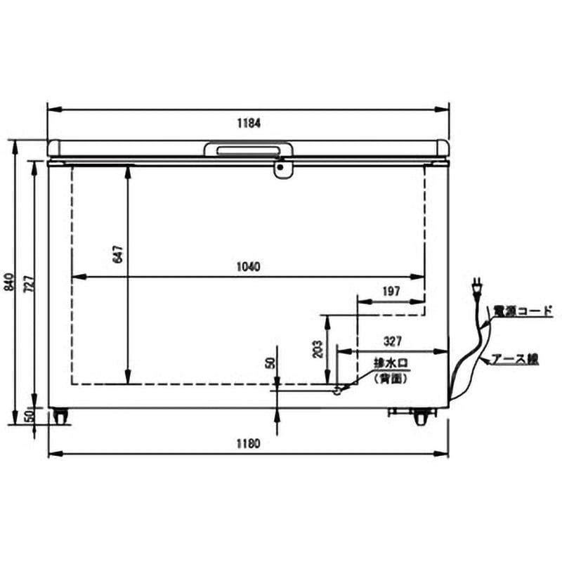 JCMC-266 業務用 冷凍ストッカー(ノンフロン) ジェーシーエム 容量266L