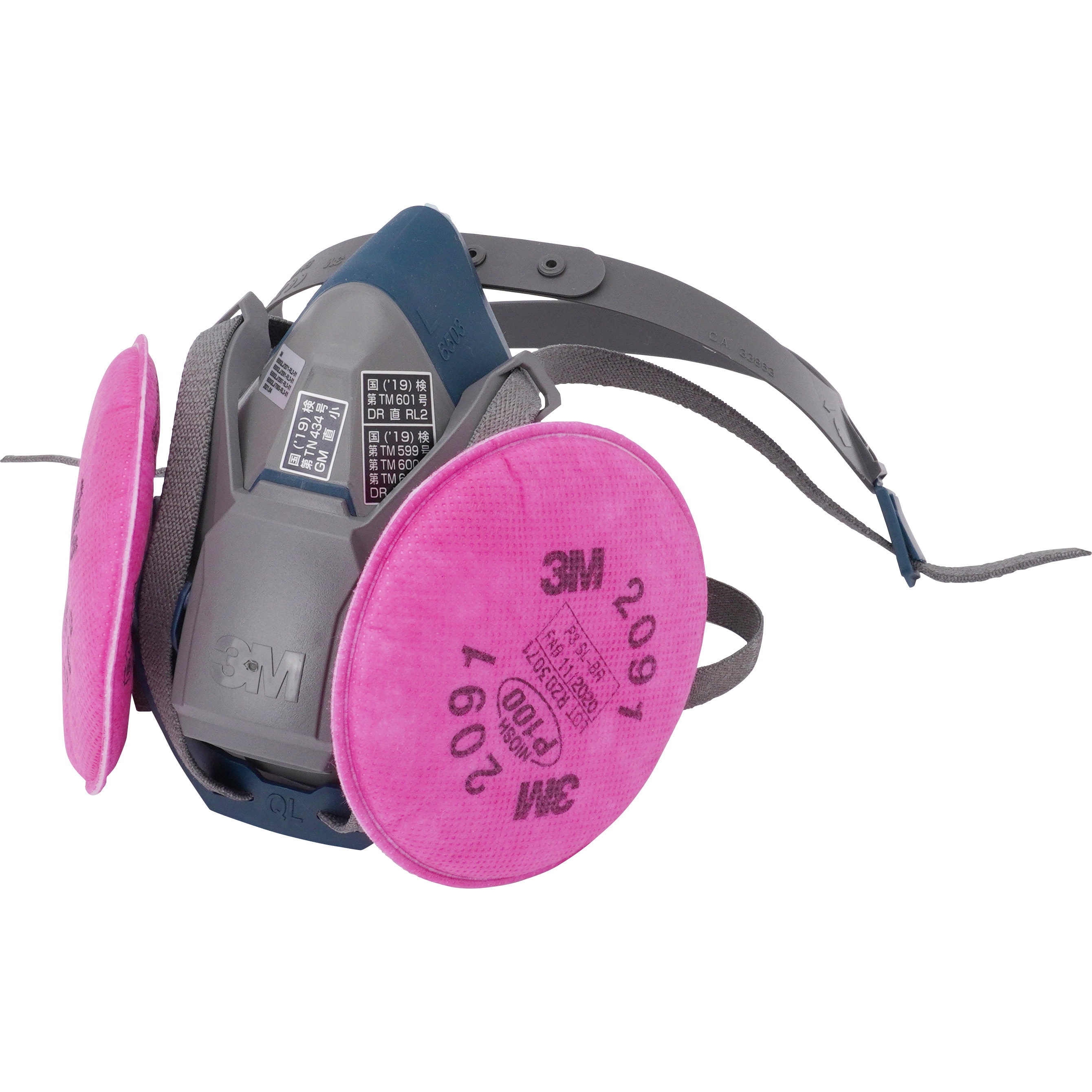 6500QL/2091-RL3L 防じんマスク 6500QL/2091-RL3 3M(スリーエム