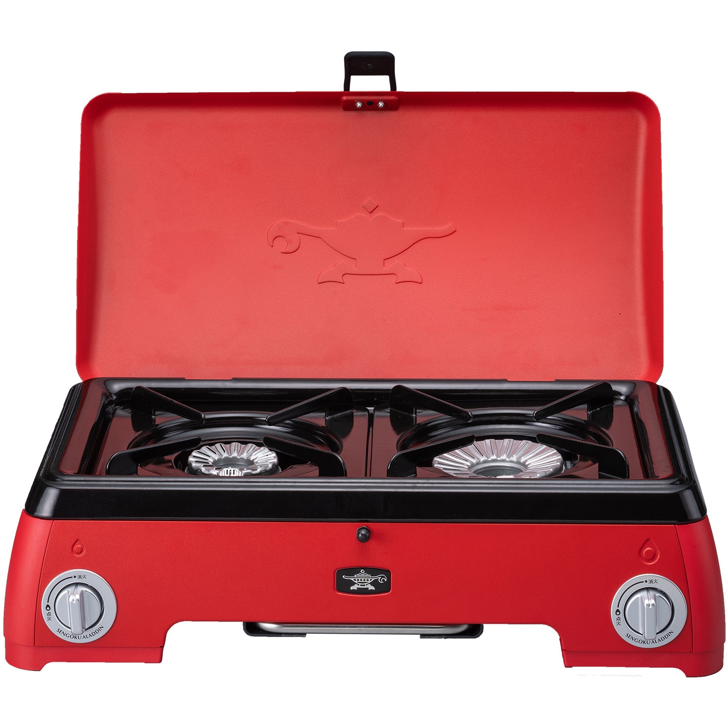 SAG-K50A(R) ポータブルガスカセットコンロ Kama-do Aladdin レッド色