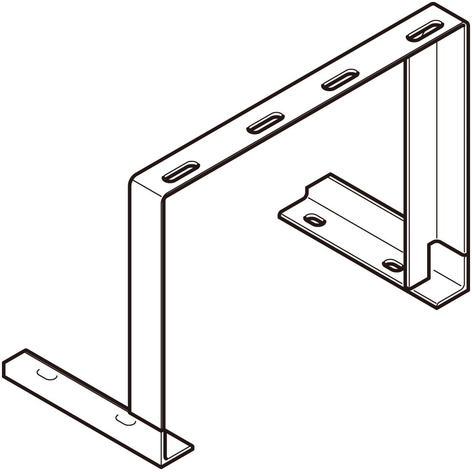Z-AGY4033U 底面固定立上りケーブルラック用耐震架台(内足タイプ) 1個