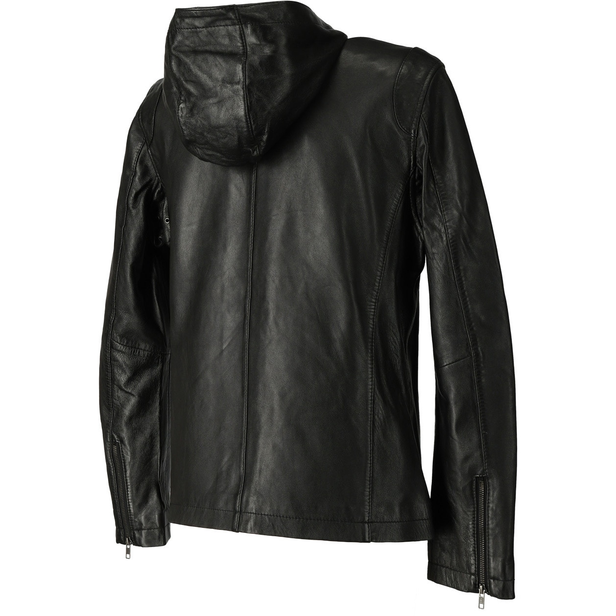 RR04-M バイク用 本革 フード付き レザージャケット RIDEZ(ライズ