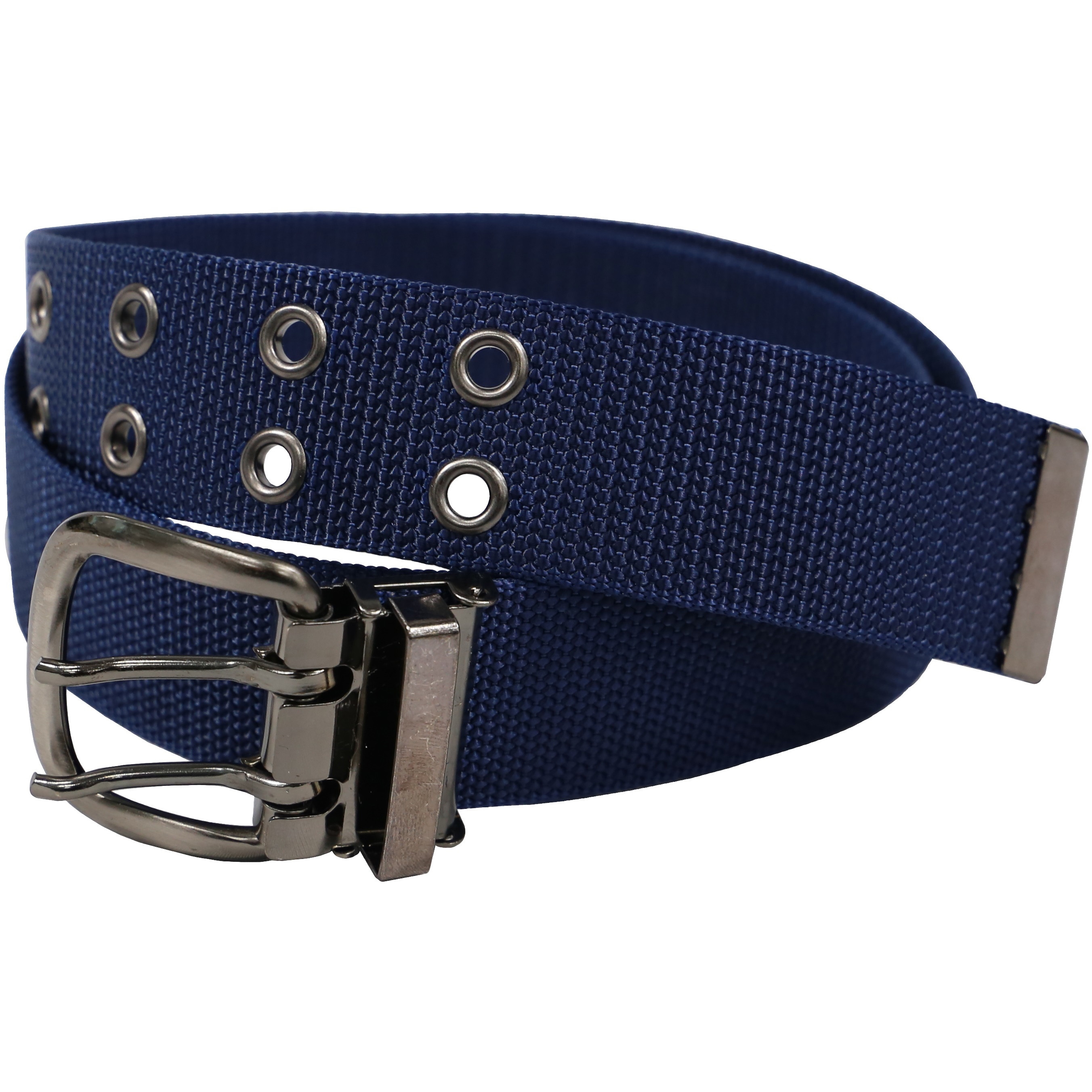 2826 ダブルピンベルト ナイロン38mm幅 コーコス信岡 ネイビー色