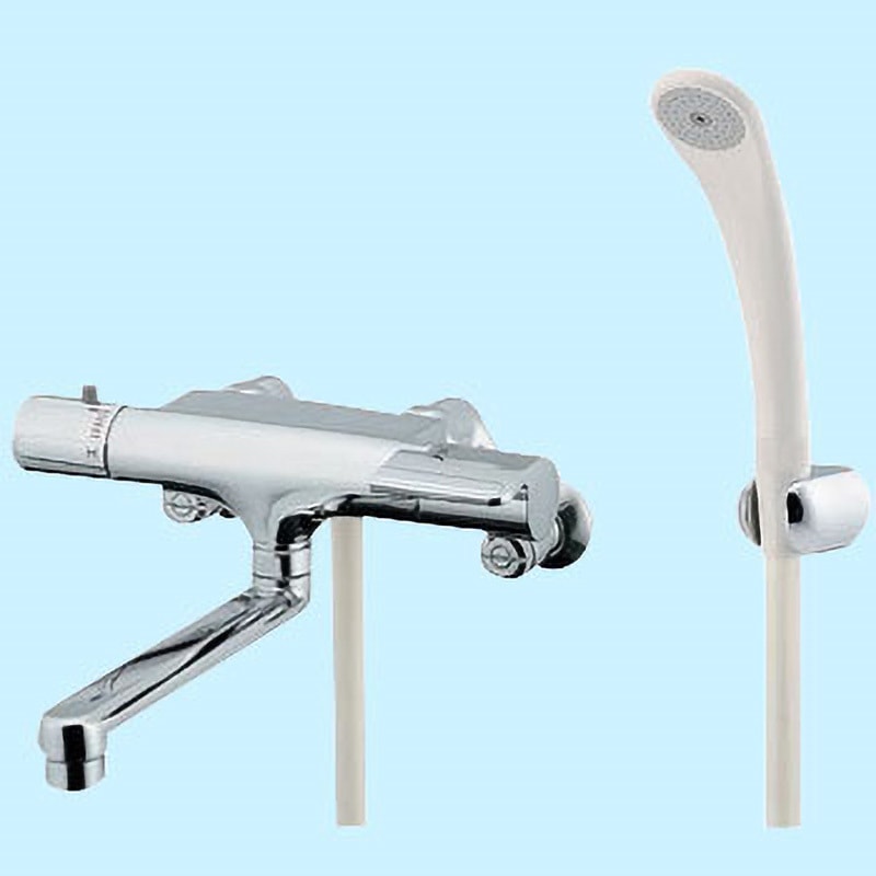 173-061 サーモスタットシャワ混合栓 壁付 1個 カクダイ 【通販