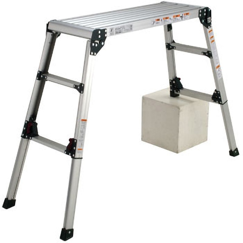 DWX-6908C 四脚アジャスト式足場台 DWX型 ピカコーポレイション 天板高