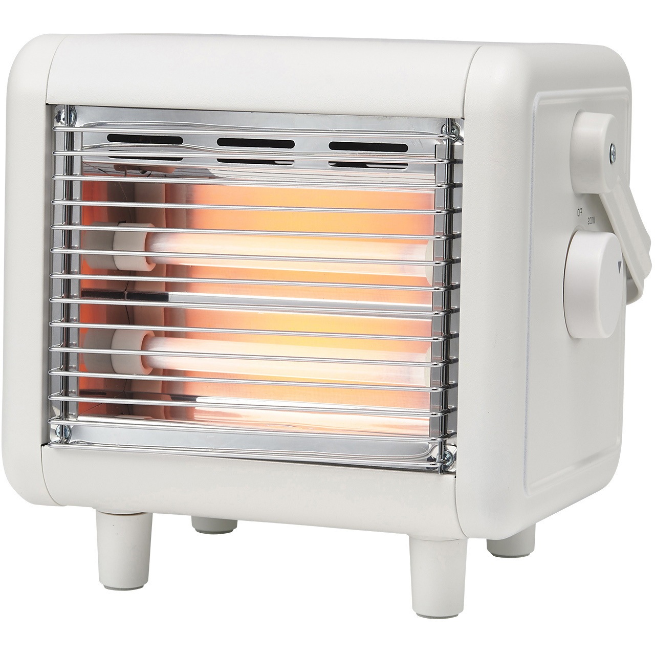 YKT-D400E(IV) しかくい電気ストーブ 400W 1台 ユアサ(ユアサプライム