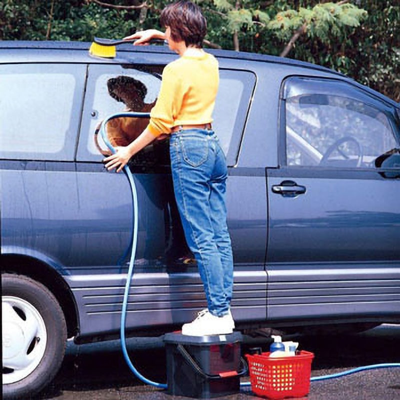 3216 かしこいバケツ 17L イノマタ化学 本体+フタ 注ぎ口付 ブラック色