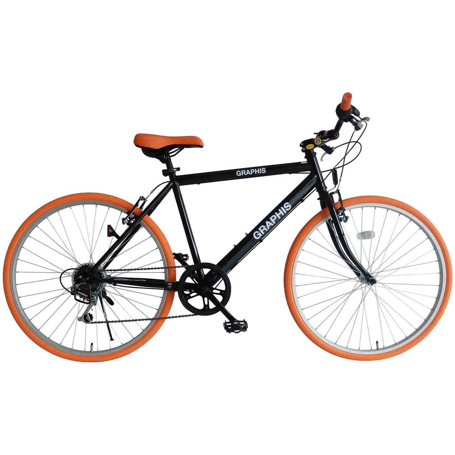 GR-001 クロスバイク 6段変速 GRAPHIS スチール タイヤサイズ700×28C