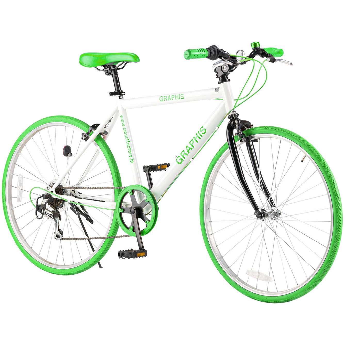 GR-001 クロスバイク 6段変速 GRAPHIS スチール タイヤサイズK-193 26