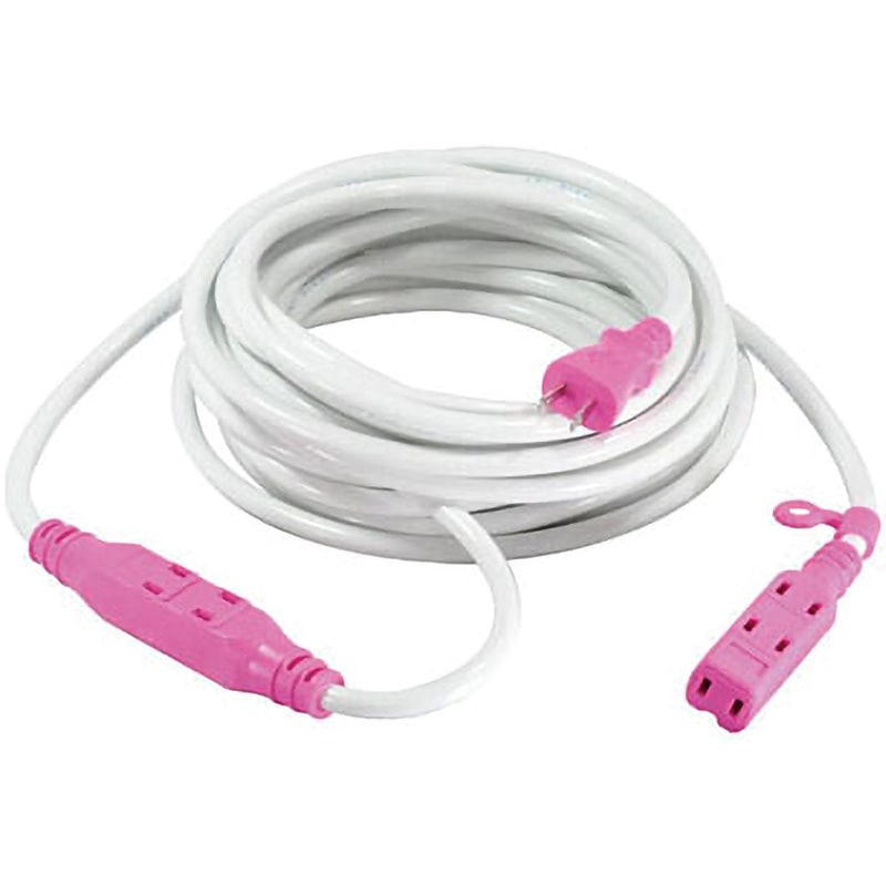 BF7-10W 中間タップ付延長コード10m ノーブランド VCT 白色 BF7-10W