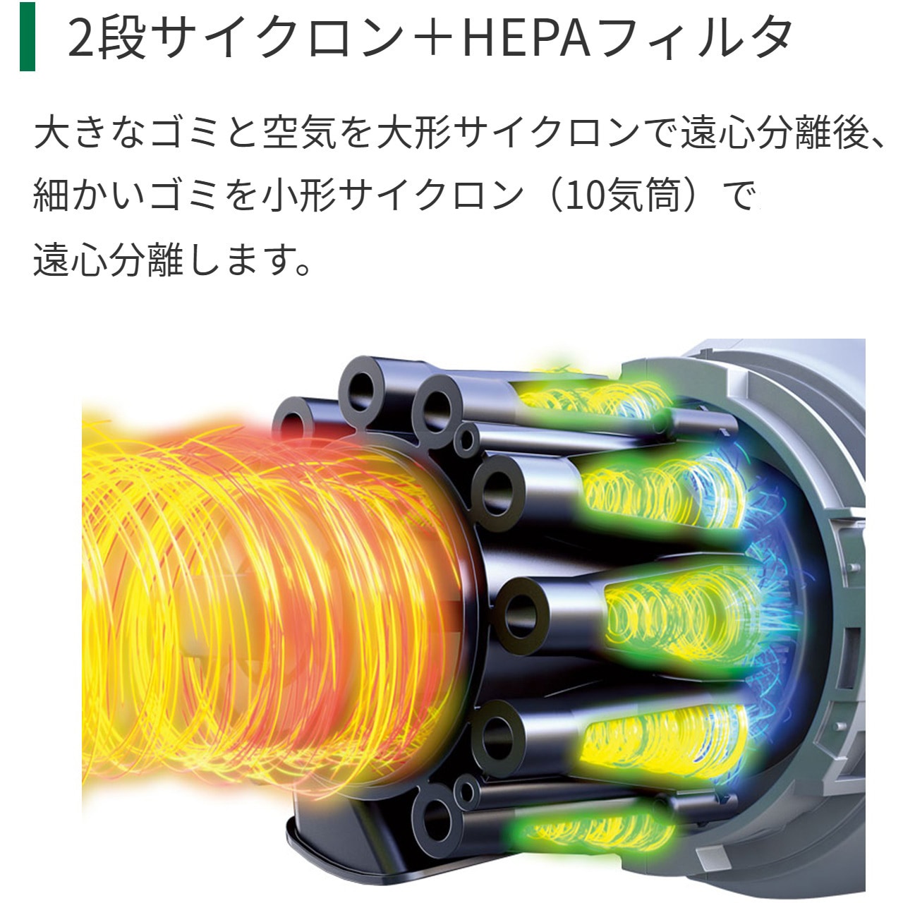 R36DB (SC)(XPGZ) 36Vコードレスクリーナー(2段サイクロン式) HiKOKI