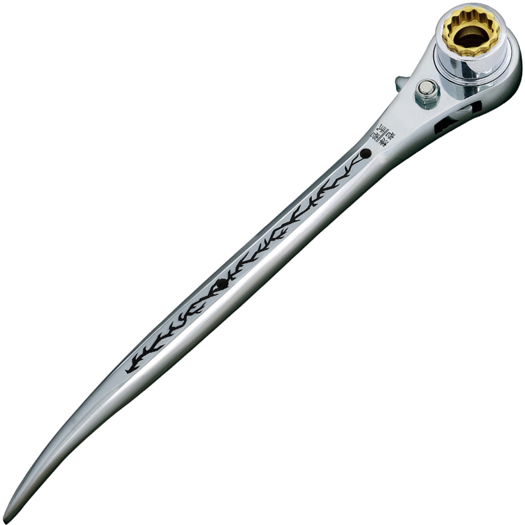 RW-191721DC ラチェットレンチ19/17×21 曲がり MUST TOOL シルバー色