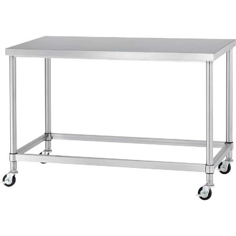 WZNC-6045-U75 (H=260～850) 【オーダー】ステンレス作業台(四方枠仕様