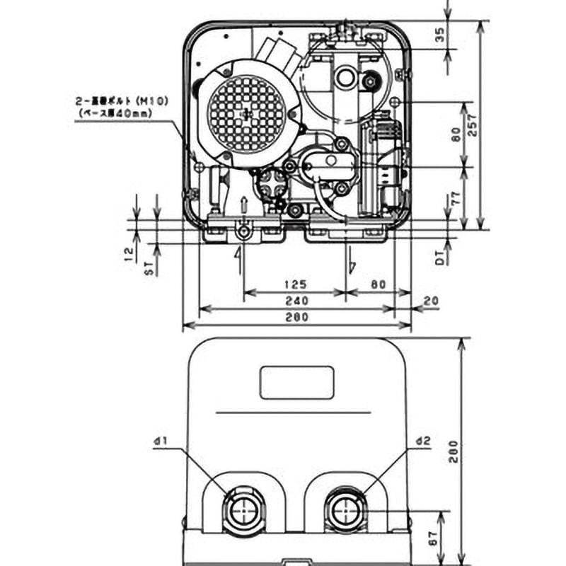 NF3-400T 家庭用インバータ式井戸ポンプ(ソフトカワエース) 川本ポンプ