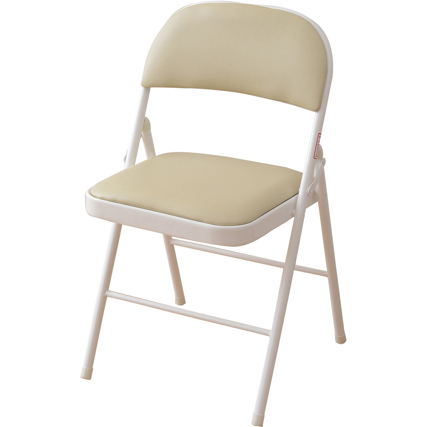 YMC-22(IV/WH) 折りたたみチェア YAMAZEN(山善) アイボリー色 幅470mm