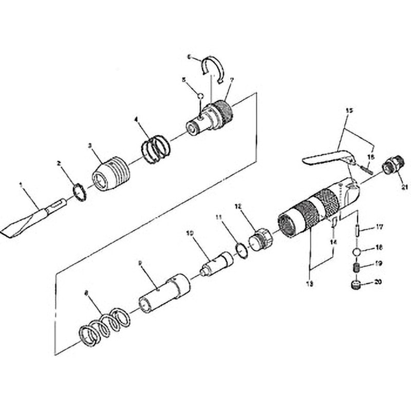 TQ10685 部品 エアーチッパー ACH-20 日東工器 プラグ - 【通販