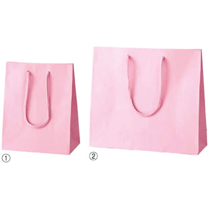 61-313-14-4 カラー手提げ紙袋 ピンク 1セット(100枚) アズワン 【通販