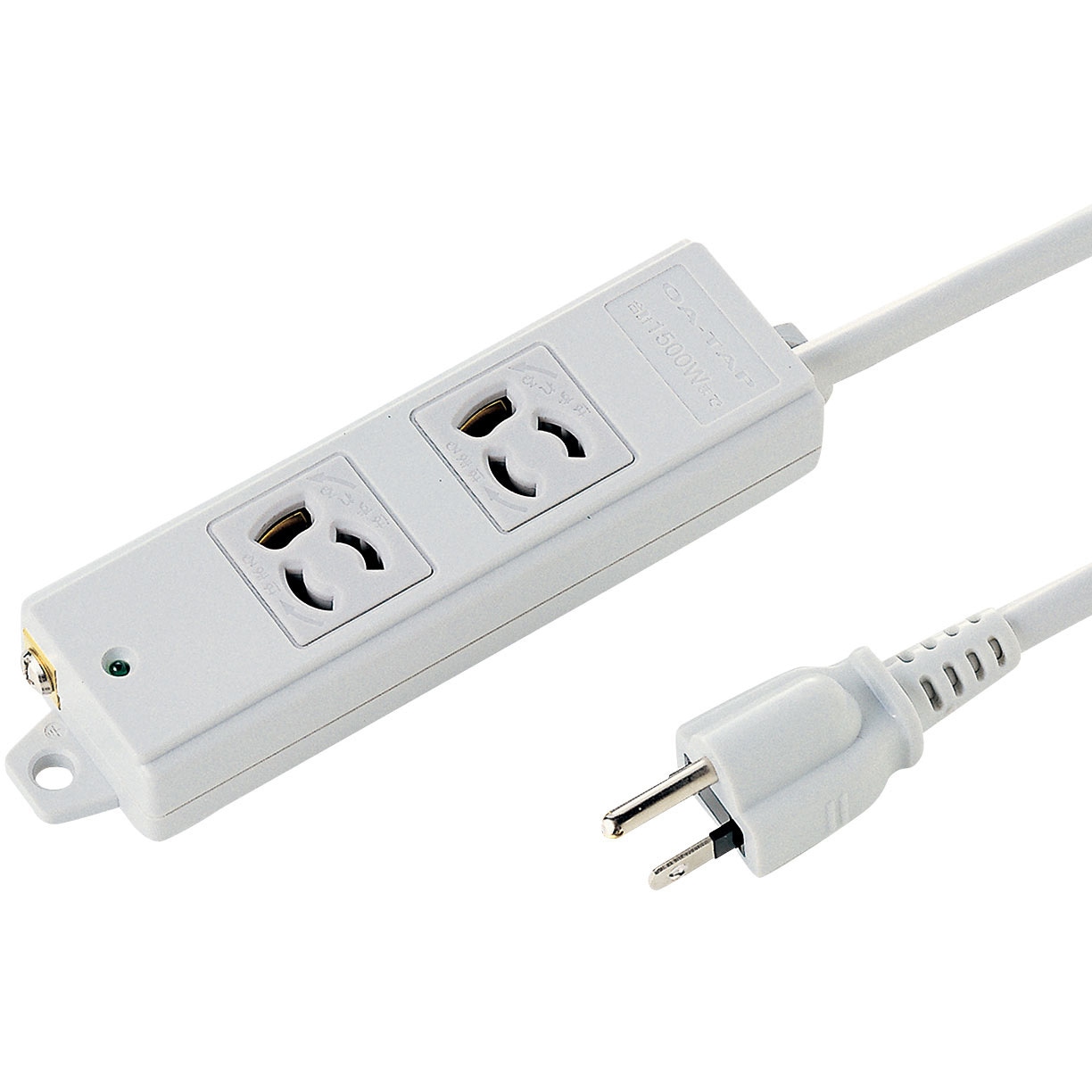 TAP-KS2-2 電源タップ サンワサプライ 2口 3P抜け止め マグネットあり