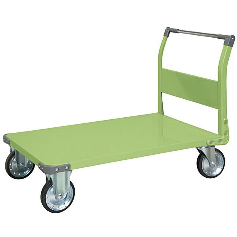 TAN-88 特製四輪車 サカエ ゴム車 スチール製 荷重500kg グリーン色
