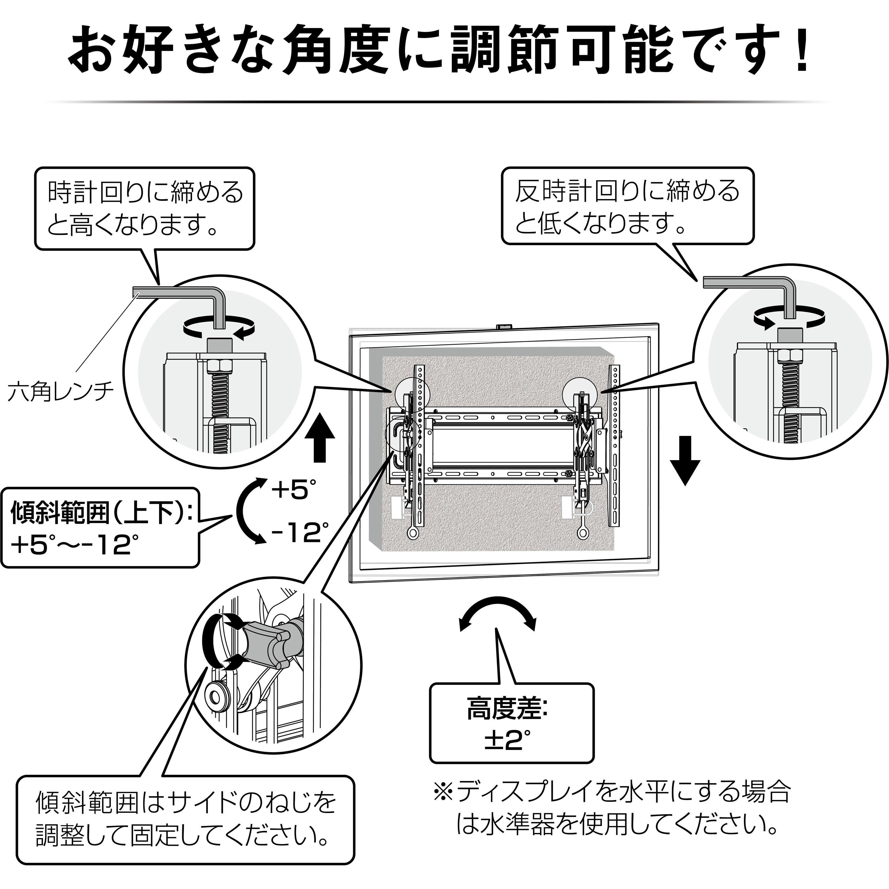 KBK-65S ディスプレイ壁掛け金具 アイリスオーヤマ スチール 耐荷重