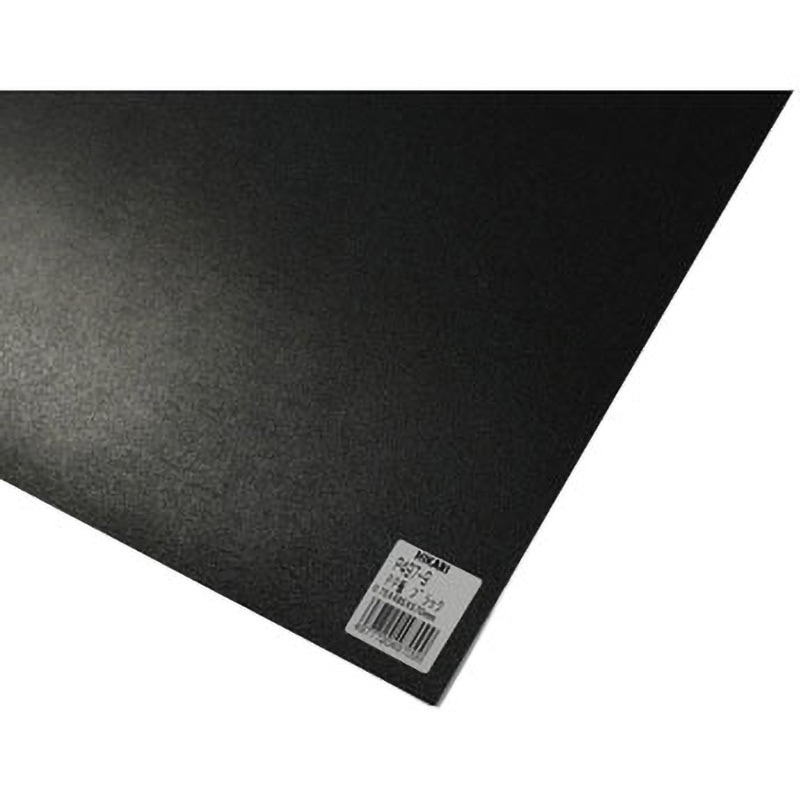 P497-9 PP板 光 ブラック色 厚さ0.75mm寸法485×570mm 1枚 P497-9