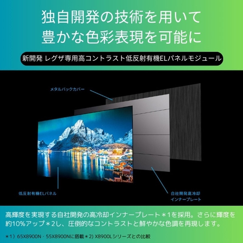 48X8900N 有機ELテレビ X8900Nシリーズ REGZA 48型サイズ - 【通販